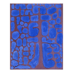 Paul Klee, Laat in de avond uitkijkend... Foto Afdruk