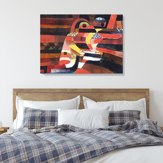 Paul Klee Lovers Canvas Afdruk (Insitu (Slaapkamer))