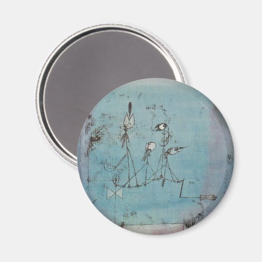 Paul Klee Machine à twitter Magnet (Recto/Verso)