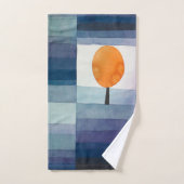 Paul Klee Messager de l'automne Bleu Moderne Abstr (Serviette à main)