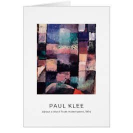Paul Klee, Motif uit Hammamet - Fine Art Kaart