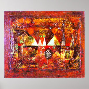 Paul Klee - Nocturnal Festivity, beroemd schilderi Poster