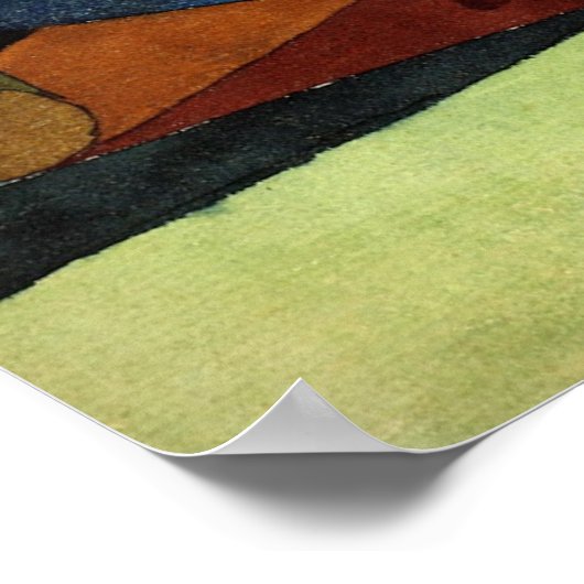 Paul Klee Open Mountain Abstract Poster (Hoek)