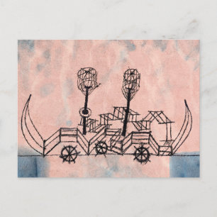 Paul Klee - Oude Stoomboot (Old Steamboat), Briefkaart