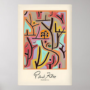 Paul Klee Park Bei Lu Kleurrijk Abstract Landschap Poster
