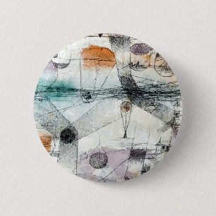 Paul Klee Planten Aarde & Luchtrijk: Bauhaus Ronde Button 5,7 Cm