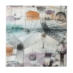 Paul Klee Planten Aarde & Luchtrijk: Bauhaus Tegeltje