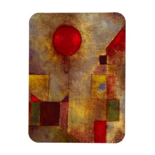 Paul Klee Red Balloon Abstract Magneet