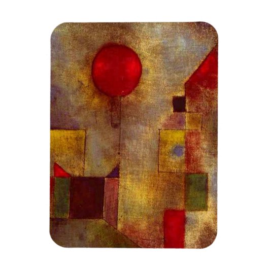 Paul Klee Red Balloon Abstract Magneet (Verticaal)