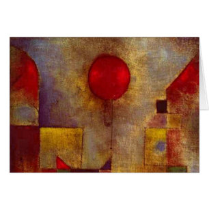 Paul Klee Red Balloon Abstrait Coloré Art 