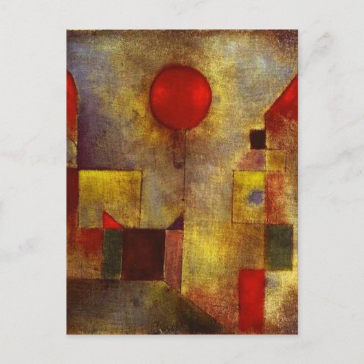 Paul Klee Red Balloon Briefkaart (Voorkant)
