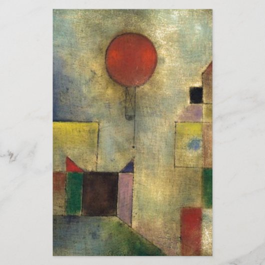 Paul Klee Red Balloon Briefpapier (Voorkant)
