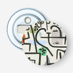 Paul Klee Rich Harbor Abstract Expressionisme Button Flesopener