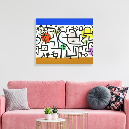 Paul Klee Rich Harbour Abstract expressionisme Canvas Afdruk (Insitu (Woonkamer))