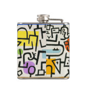 Paul Klee Rich Harbour Abstract expressionisme Heupfles (Achterkant)