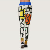Paul Klee Rich Harbour Abstract expressionisme Leggings (Achterkant)
