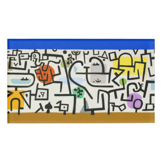 Paul Klee Rich Harbour Abstract expressionisme Naambadge (Voorkant)