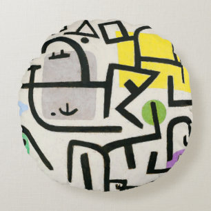 Paul Klee Rich Harbour Abstract expressionisme Rond Kussen