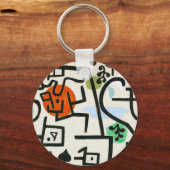 Paul Klee Rich Harbour Abstract expressionisme Sleutelhanger (Voorkant)