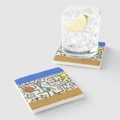 Paul Klee Rich Harbour Abstract expressionisme Stenen Onderzetter (Zijkant)