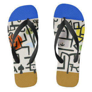 Paul Klee Rich Port Harbor Abstract reizen Teenslippers