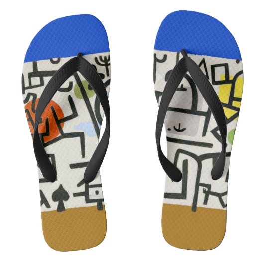 Paul Klee Rich Port Harbor Abstract reizen Teenslippers (Voetbed)