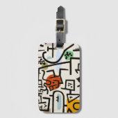 Paul Klee "Rich Port" Modern Abstract Bagagelabel (Voorkant (verticaal))