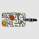 Paul Klee "Rich Port" Modern Abstract Bagagelabel (Voorkant (horizontaal))