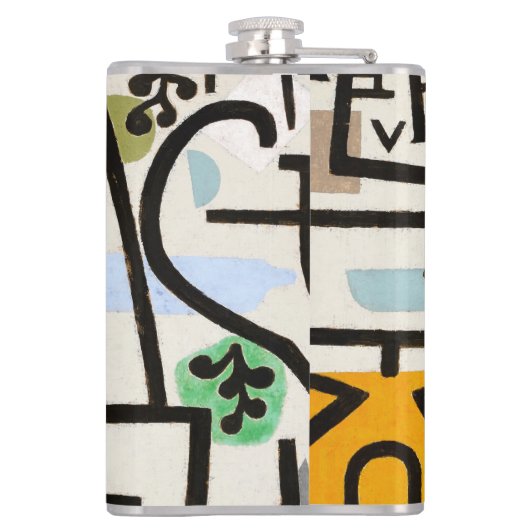 Paul Klee "Rich Port" Modern Abstract Heupfles (Achterkant)