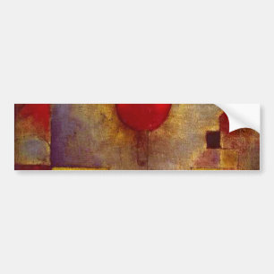 Paul Klee Rode Ballon Abstract Kleurrijke Kunst Bumpersticker