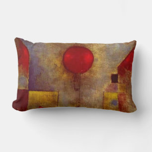 Paul Klee Rode Ballon Abstract Kleurrijke Kunst  Kussen