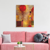 Paul Klee Rode Ballon Abstracte Kleurrijke Kunst Canvas Afdruk (Insitu (Woonkamer))
