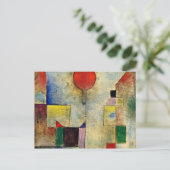 Paul Klee - Rode ballon Briefkaart (Staand voorkant)
