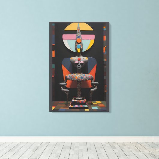 Paul Klee Sat Here Canvas Afdruk (Insitu (Houten vloer))