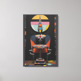 Paul Klee Sat Here Canvas Afdruk