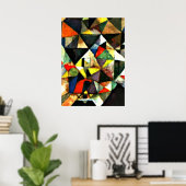 Paul Klee schilderij, met de eieren Poster (Thuiskantoor)