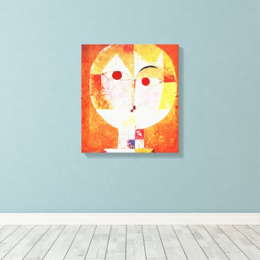 Paul Klee Senecio Canvas Print (Insitu (Houten vloer))