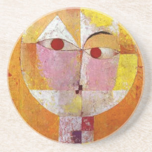 Paul Klee Senecio Painting Zandsteen Onderzetter