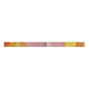 Paul Klee Senecio Schilderen Roze Geel Sinaasappel Grosgrain Lint