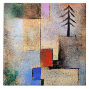 Paul Klee - Small Fir Afbeelding Tegeltje