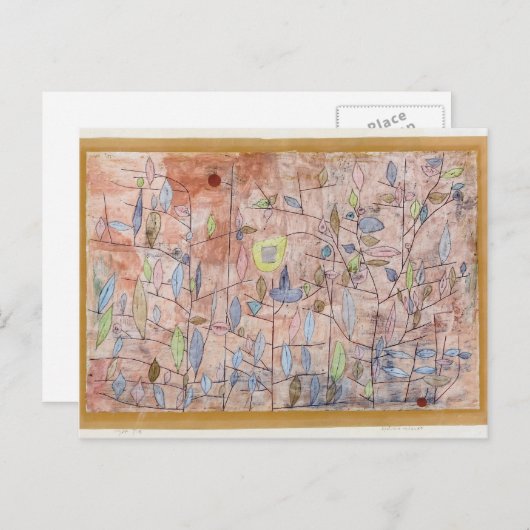 Paul Klee- Sparse foliage Briefkaart (Voorkant / Achterkant)