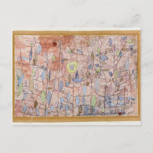 Paul Klee- Sparse foliage Briefkaart (Voorkant)