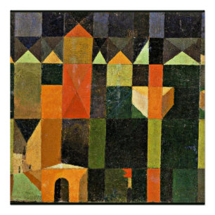 Paul Klee, Stad van Torens, Perfect Poster