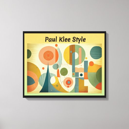 Paul Klee Style Canvas Afdruk (Voorkant)