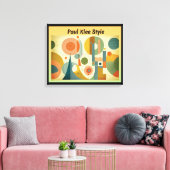 Paul Klee Style Canvas Afdruk (Insitu (Woonkamer))