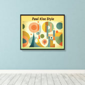 Paul Klee Style Canvas Afdruk (Insitu (Houten vloer))