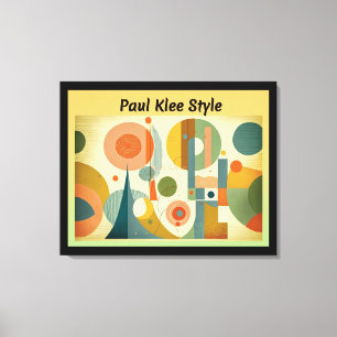 Paul Klee Style Canvas Afdruk
