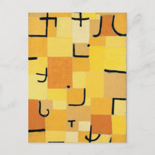 Paul Klee - Tekens in Geel Briefkaart