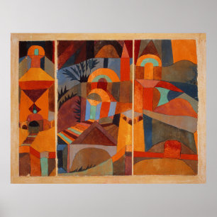 Paul Klee Temple Garden Extra Grootte Poster