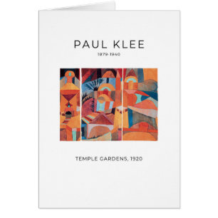 Paul Klee, Temple Gardens (1920) - Fine Art Kaart